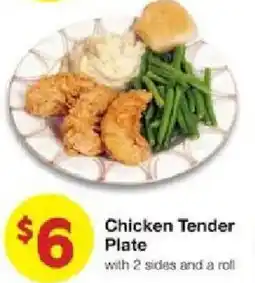United Supermarkets Chicken Tender Plate offer