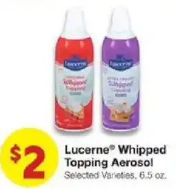 United Supermarkets Lucerne Whipped Topping Aerosol offer