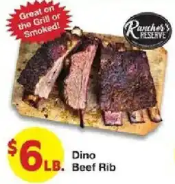 United Supermarkets Rancher's Reserve Dino Beef Rib offer