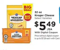 Fry's Kroger Cheese offer
