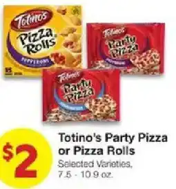 United Supermarkets Totino's Party Pizza or Pizza Rolls offer
