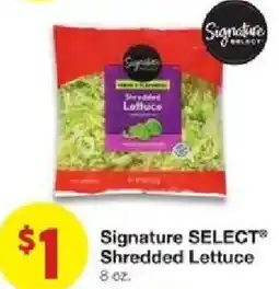 United Supermarkets Signature SELECT Shredded Lettuce offer