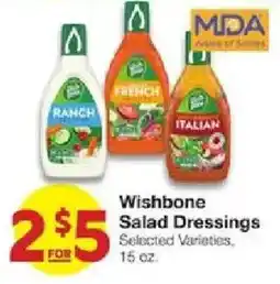 United Supermarkets Wishbone Salad Dressings offer