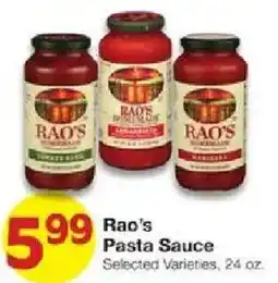 United Supermarkets Rao's Pasta Sauce offer