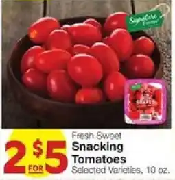 United Supermarkets Signature Farms Fresh Sweet Snacking Tomatoes offer