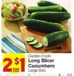 United Supermarkets Garden Fresh Long Slicer Cucumbers offer