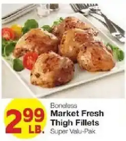 United Supermarkets Boneless Market Fresh Thigh Fillets offer