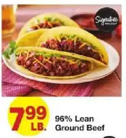 United Supermarkets Signature Select 96% Lean Ground Beef offer