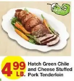 United Supermarkets Hatch Green Chile and Cheese Stuffed Pork Tenderloin offer