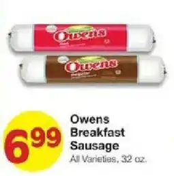 United Supermarkets Owens Breakfast Sausage offer