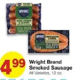 United Supermarkets Wright Brand Smoked Sausage offer