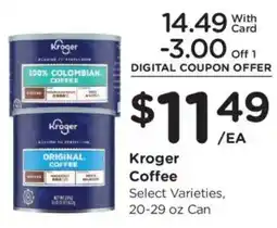 Fry's Kroger Coffee offer