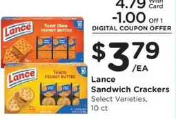 Fry's Lance Sandwich Crackers offer