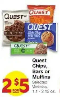 United Supermarkets Quest Chips, Bars or Muffins offer