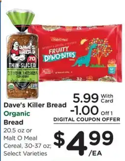 Fry's Dave's Killer Bread Organic Bread offer