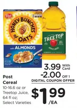 Fry's Post Cereal offer
