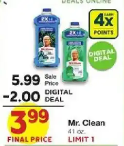 United Supermarkets Mr. Clean offer