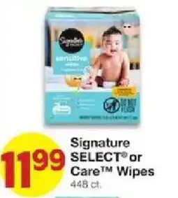United Supermarkets Signature Select or Care Wipes offer