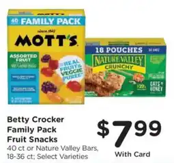 Fry's Betty Crocker Family Pack Fruit Snacks offer