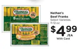 Fry's Nathan's beef franks offer