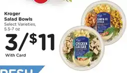 Fry's Kroger salad bowls offer