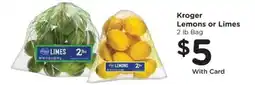 Fry's Kroger lemons or limes offer
