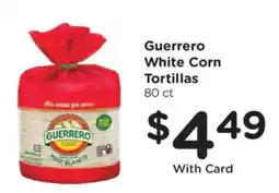 Fry's Guerrero white corn tortillas offer