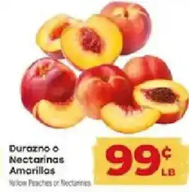 Yellow Peaches or Nectarines