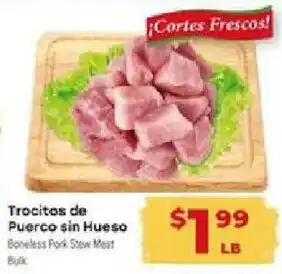 Supermercado El Rancho Boneless Pork Stew Meat offer