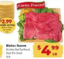 Supermercado El Rancho Bistec Suave Boneless Beef Top-Round Steak Thin Sliced Bulk offer