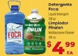 Supermercado El Rancho Foca liquid detergent offer
