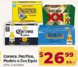 Cardenas Corona, Pacifica, Modelo or Dos Equis offer