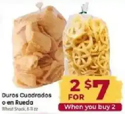 Cardenas Duros Cuadrados o en Rueda Wheat Snack offer