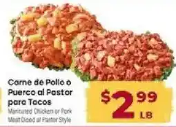 Cardenas Mannated Chicken or Pork Meat Diced al Pastor Style offer