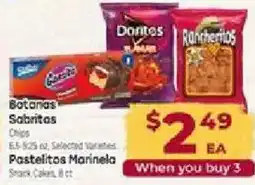 Cardenas Botanas Sabritas Pastelitos Marinela offer