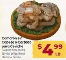 Cardenas Headless White Shrimp offer