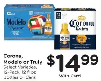 Dillons Corona Modelo or Truly offer