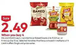 Stater Bros Lay's Kettle or Baked Snacks offer