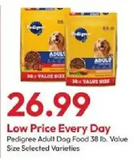 Stater Bros Pedigree Adult Dog Food offer
