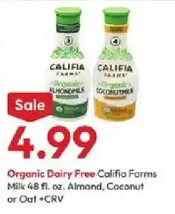 Stater Bros Organic Dairy Free Califia Farms offer