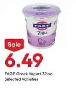 Stater Bros Fage Greek Yogurt offer