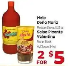 Supermercado El Rancho Male Doña Maria Mexican Sauce, Salsa Picante Valentina offer