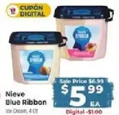 Supermercado El Rancho Nieve Blue Ribbon Ice Cream offer