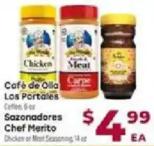 Cardenas Cafe de Olla Los Portales Sazonadores Chef Merito offer