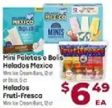 Cardenas Mini Paletas o Bolis Helados Mexico offer
