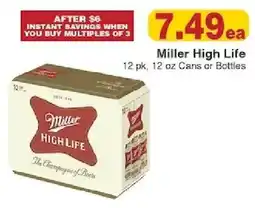 Piggly Wiggly Miller High Life offer