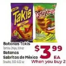 Cardenas Botanas Takis Sabritas de Mexico offer