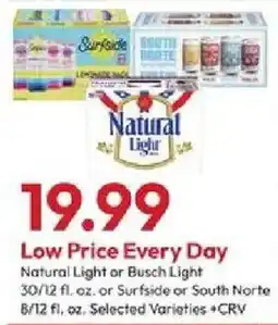 Stater Bros Natural Light or Busch Light offer