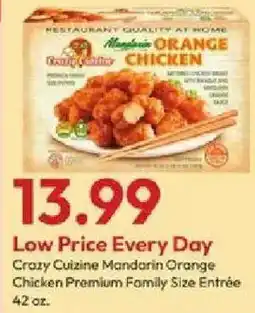 Stater Bros Crazy Cuisine Mandarin Orange Chicken Premium Family Size Entrée offer