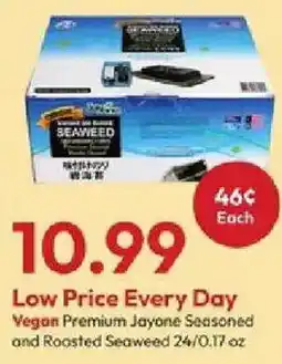 Stater Bros Vegan Premium Jayone Seasoned and Roasted Seaweed offer
